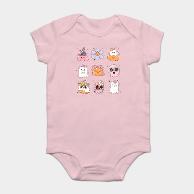 Spooky Squad Halloween Baby Bodysuit by TurnEffect